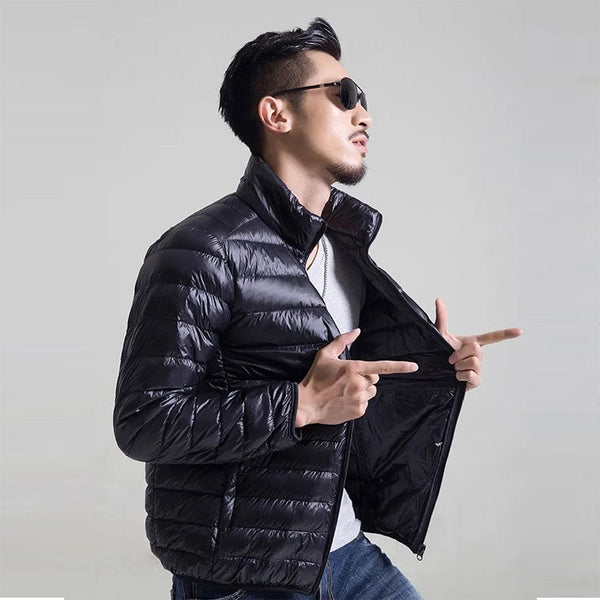 Jupiter Standing Collar Lightweight Puffer Jackets For Mens